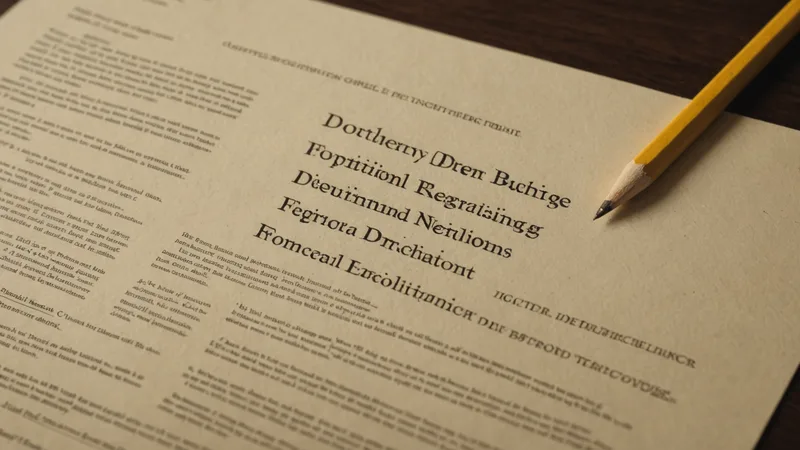 Document comparison showing changes between regulatory directive versions
